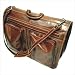 Floto Venezia Black Leather Garment Bag Suitcase