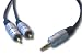 Premium Quality 3.5mm Jack To 2 Phono (rca) Cable / Fully Sh