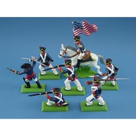 War of 1812 U.S. Marines Hand Painted Collectible Toy Soldiers, Highly Detailed Historical 54mm Figures