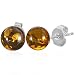 Bling Jewelry Amber Stud Earrings Stainless Steel 8mm [Jewelry]