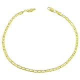 Stunning 14k Yellow Gold 8.5-Inch Mariner Bracelet