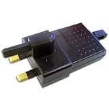 XYLO BLACK 3 PIN 800mA ULTRA SLIM USB Power Adapter Mains Charger UK wall plug for MP3 players, iPods, Mobile Phones, PDA's and Digital Cameras. PERFECT FOR LIGHT TRAVEL. Part of the XYLO ACCESSORIES RANGE.
