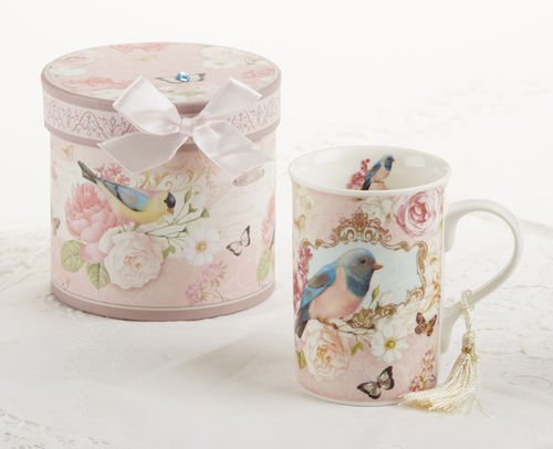 Delton Products Bird Porcelain Tea/Coffee Mug in Gift Box