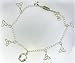 Celtic Anklet - 9/10 adj pewter covered in Sterling Silver Irish Celtic Claddagh Heart Ankle Bracelet
