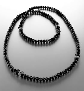 Multi-Faceted Diamanté Rope Necklace