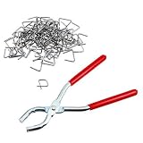 Hog Ring Pliers and 100-Piece Ring Set