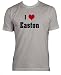 I Love/Heart Easton Adult Male (Men's Fit) Super Soft T-Shirt In Various Colors & Sizes