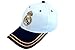 Real Madrid Spain Soccer Sun Buckle La Liga Curved Bill Gorra White Hat Cap