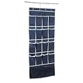 Over-the-Door 16-Pocket Shoe Organizers Set of 4 - Blue