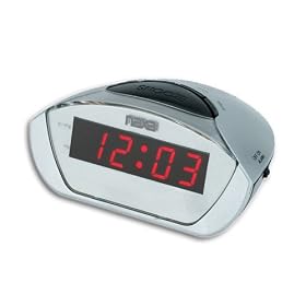 New NAXA NX-158 Electronic Digital Alarm Clock w/LED Display and Snooze Function