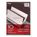 Black Carbon Mill Finish Paper, 8-1/2 x 11, 10 Sheets
