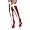Red/White Stretch Patent