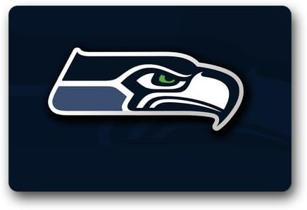 Personalized Doormat - Seattle Seahawks Doormat Indoor/Outdoor Floor Mat Door Mat Size 23.6"(L) x 15.7"(W)