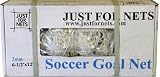 JFN Soccer Goal Replacement Net 2.0mm, 6'6h x 12'w x 2'd x 6'b