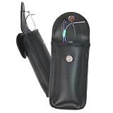 Royce Leather Double Eyeglass Case (Black)