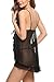 Avidlove Women Sexy Transparent Splicing Bow Strap Dress Lace Lingerie