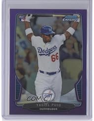 Yasiel Puig #126/199 (Baseball Card) 2013 Bowman Chrome Purple Refractors #78