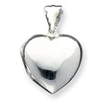 Cool Sterling Silver Domed Heart Locket
