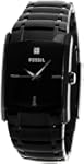 Fossil Diamond Analog Black Dial Men'...