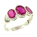 Quality Solid Sterling Silver Natural Ruby Womens title=