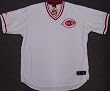 Cincinnati Reds Cooperstown Collection Majestic white blank jersey