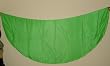 Green Semi-Circular Silk Veil