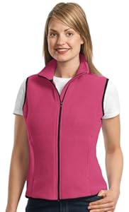 Port Authority Women's Full-Zip Superior Fleece Vest, Raspberry, Large