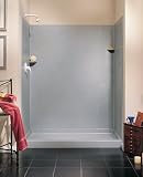 Swanstone SK-326072 Solid Surface Shower Wall Kit, Tahiti Sand