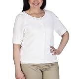 Women's Plus-Size Mossimo® Black: White Short-Sleeve Cardigan Sweater
