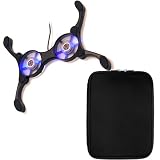 GTMax USB Foldable Cooling Pad with 2 Fan + 15.4inch Neosprene Zipper Case Fits up to any laptop/notebook with a 15.4 inch display