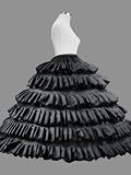 Loywe, Luxus Reifrock Petticoat aus Satin, 4 Ringe, LW4816S