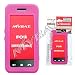 Hot Pink Transparent Silicon Skin Cover Case Cell Phone Protector for Samsung Instinct M800