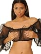 Cropped Peasant Top