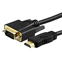 VGA to HDMI Cable M/M, 6 FT, Black (Video Card Support Necessary)