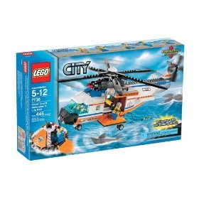 Childrens Toyshop  Toys : LEGO City Coast Guard Helicopter and Life Raft