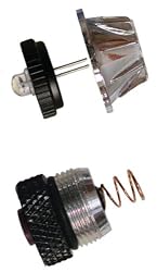 Nite Ize LUC2-07 L.E.D. Combo Kit Upgrades AA Mini Mag-Lite from Incandescent to LED Technology with on/off switch