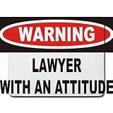 Warning: Lawyer with an attitude Mousepad