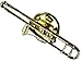 Miniature Trombone Tie Tac Lapel Pin