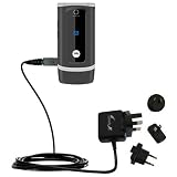 International Wall / AC Charger for the Motorola W375 - Gomadic Brand w/ TipExchange Technology