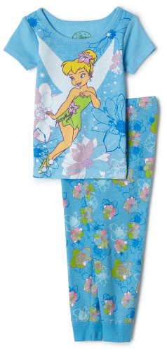 Disney Disney Fairies Tight Fitting PJ Set, 2 Piece, Blue, 24 Months