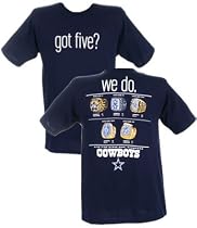 Dallas Cowboys Short Sleeve Got Five Super Bowl Ring Big / Tall T-shirt