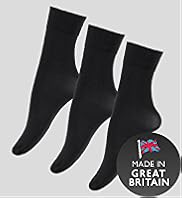 3 Pairs of 40 Denier Opaque Ankle Highs