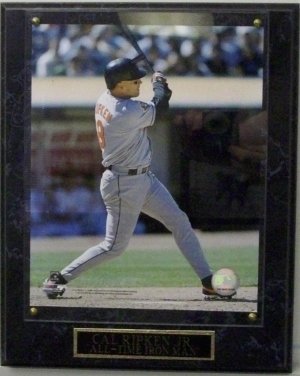 Cal Ripken, Jr. unsigned Baltimore Orioles 8x10 Photo Plaque
