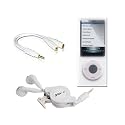 Groov-e Starter Pack with Crystal Case, Retractable Headphones and  Earphone Splitter For iPod Nano 5th Gen 8GB and 16GB.