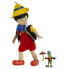 Madame Alexander Pinocchio Wooden Sculpt and Jiminy Cricket , 8, Disney Favorites Doll... by Madame Alexander Dolls