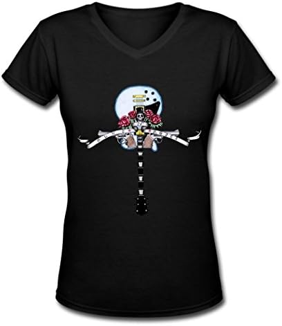 Guns N' Roses taboo Guitar Women's Summer V-neck shirt XL