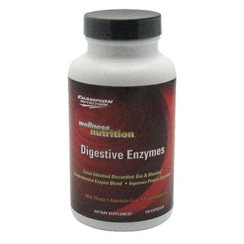 Best Price CHAMPION NUTRITION WELLNESS DIGSTIVE ENZYMS 120CP, 0.22 Bottle