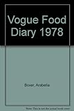 'Vogue' food diary, 1978