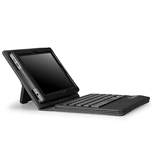 MoKo Case for Amazon Kindle Fire HD 7 2014 - Cover with Removable Wireless Bluetooth Keyboard for Amazon Kindle Fire HD 7 Inch 4th Generation Tablet(NOT fits HD 7 2013, HDX 7 2013, Fire 7 2015), BLACK