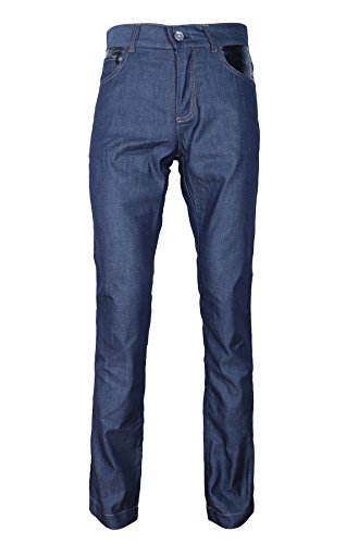 Billionaire Couture Men's Blue Cotton Jeans Seunbeam inserts Format fit (44A (28))